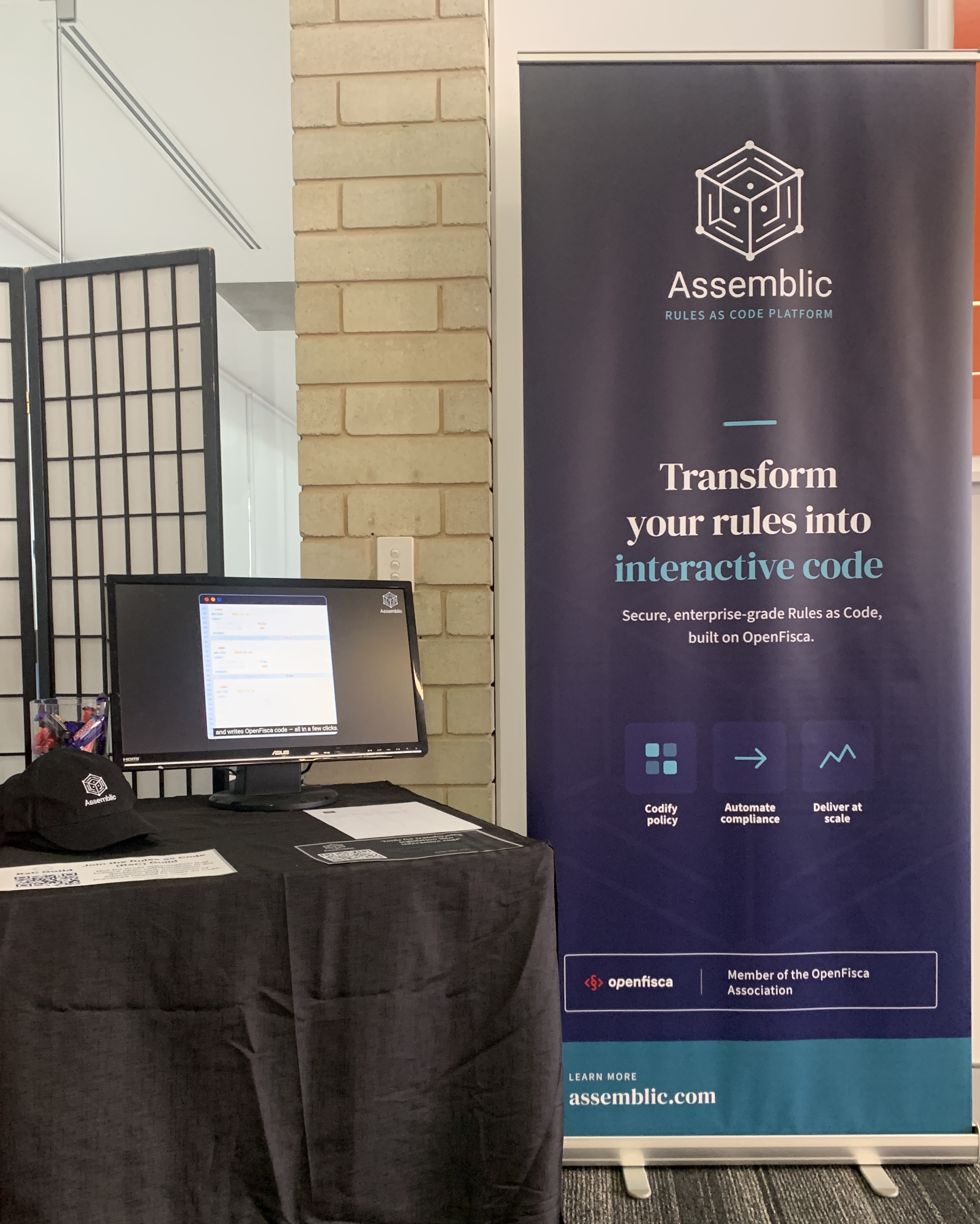 Assemblic Stand at the 2026 OpenFisca Conference