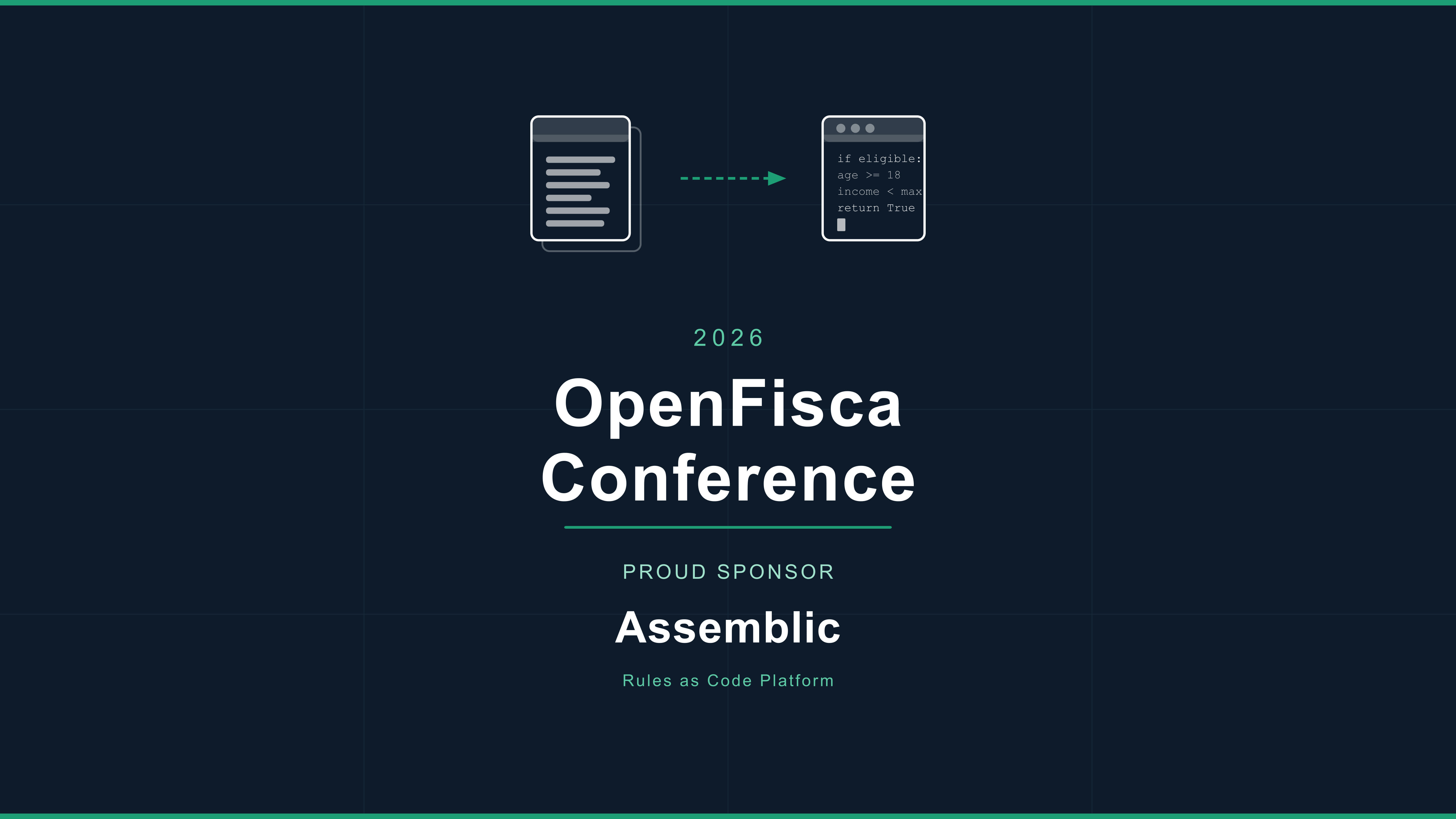 Assemblic is excited to sponsor the 2026 OpenFisca Conference